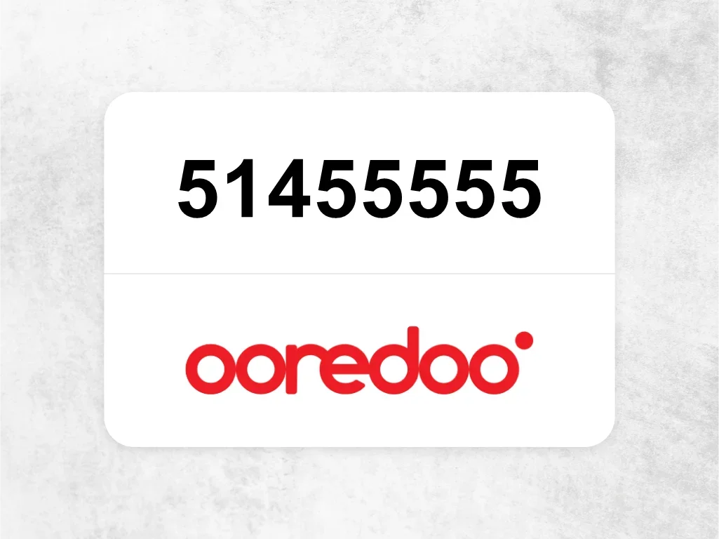 Ooredoo Mobile Phone  51455555