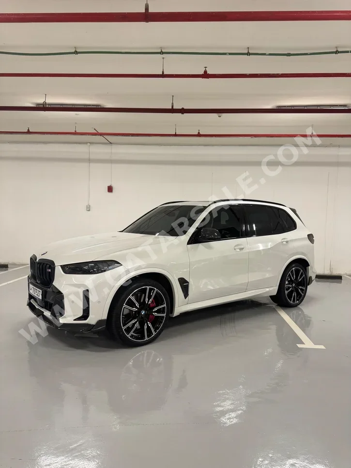 BMW  X-Series  X5 M60i  2024  Automatic  12,000 Km  8 Cylinder  Four Wheel Drive (4WD)  SUV  White  With Warranty