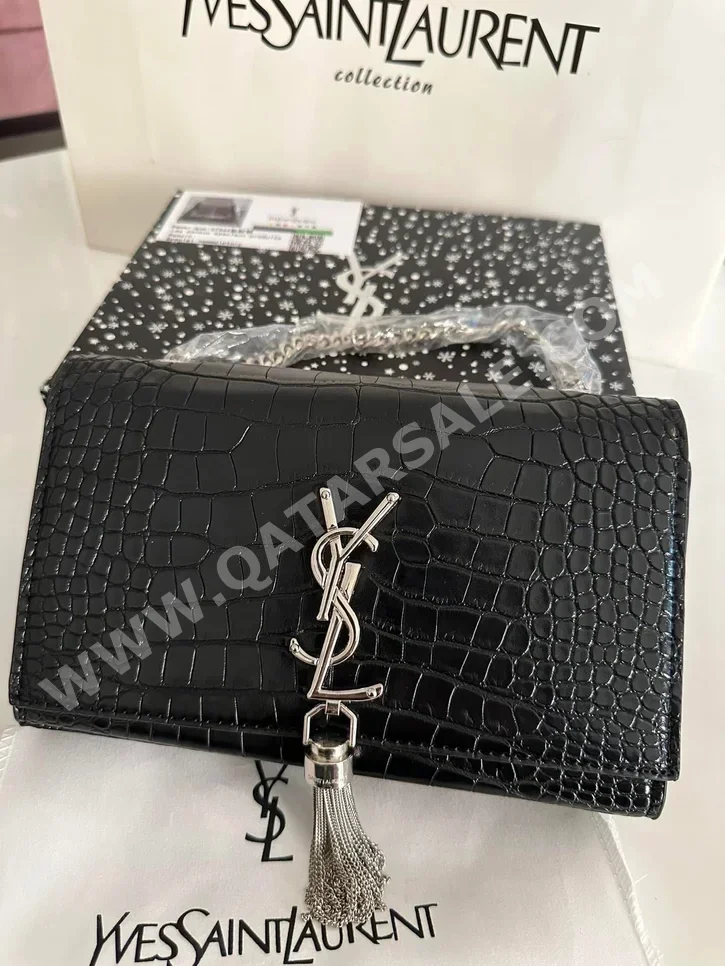 Bags  - Saint Laurent  - Black  - Genuine Leather  - For Women