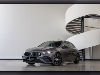 Mercedes-Benz  A-Class  35 AMG  2024  Automatic  3,000 Km  4 Cylinder  Rear Wheel Drive (RWD)  Hatchback  Dark Gray  With Warranty