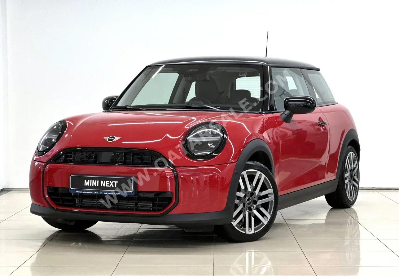 Mini  Cooper  2025  Automatic  3,400 Km  3 Cylinder  Front Wheel Drive (FWD)  Hatchback  Red  With Warranty