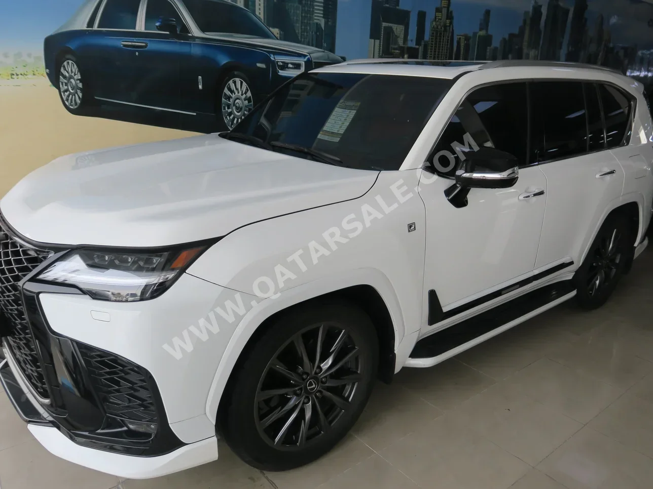 Lexus  LX  600 F Sport  2024  Automatic  45,000 Km  6 Cylinder  Four Wheel Drive (4WD)  SUV  White  With Warranty