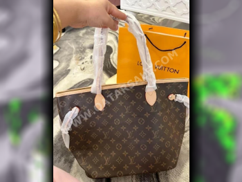 Tote Bag  - Louis Vuitton  - Brown  - Genuine Leather  - For Women