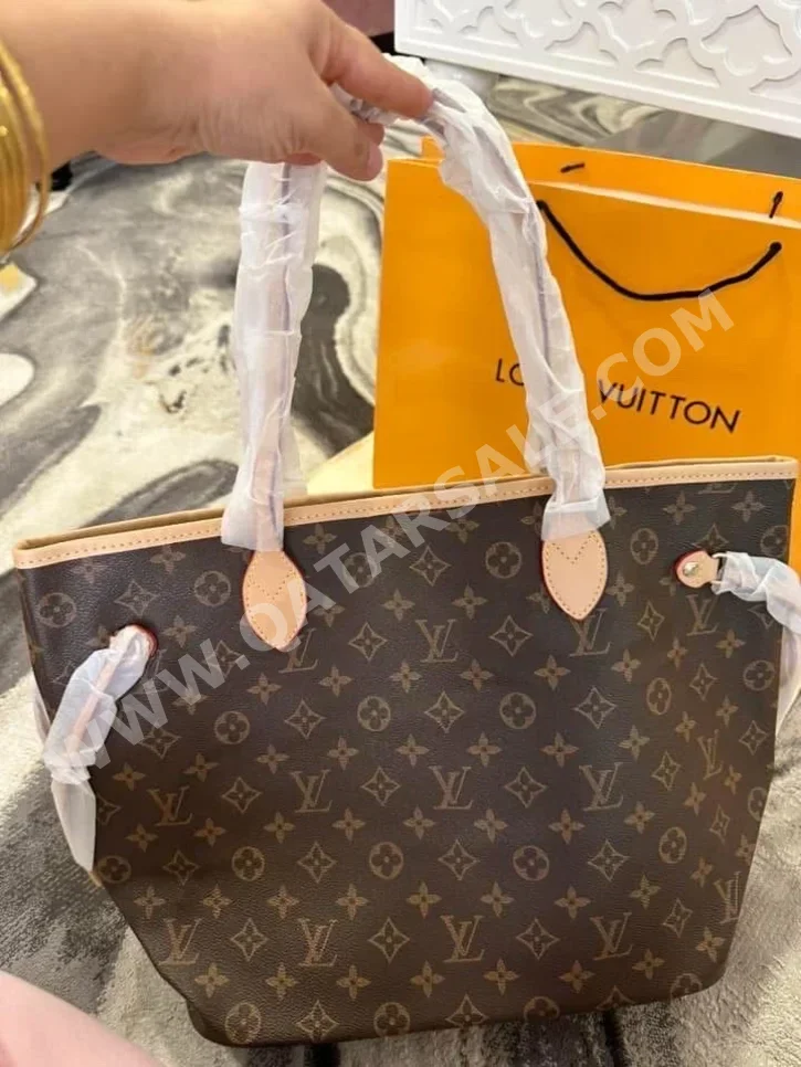 Tote Bag  - Louis Vuitton  - Brown  - Genuine Leather  - For Women