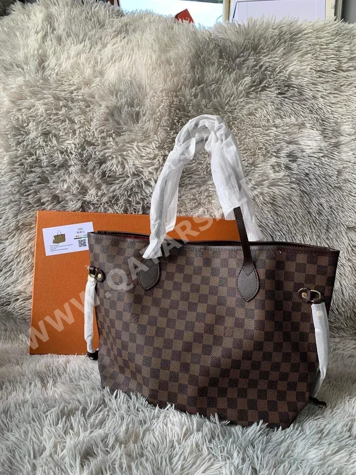 Tote Bag  - Louis Vuitton  - Brown  - Genuine Leather  - For Women