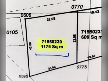 Lands For Sale  in Umm Salal  - Umm Salal Ali  -Area Size 1,175 Square Meter
