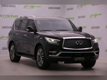 Infiniti  QX  80  2018  Automatic  86,000 Km  8 Cylinder  Four Wheel Drive (4WD)  SUV  Black