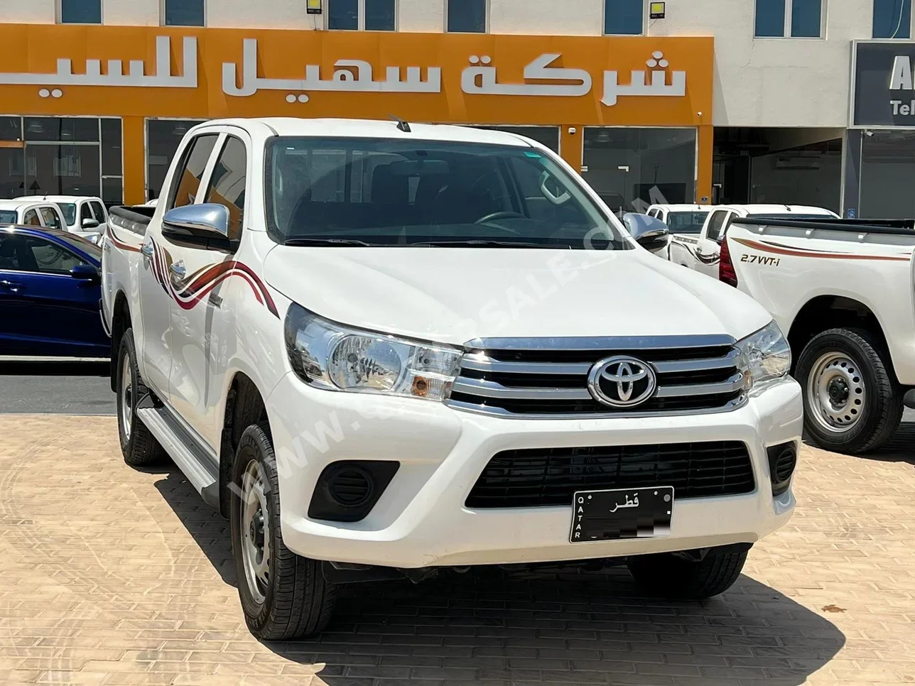 تويوتا  هاي لوكس  2021  اوتوماتيك  87,000 كم  4 سلندر  دفع رباعي  بيكب  أبيض