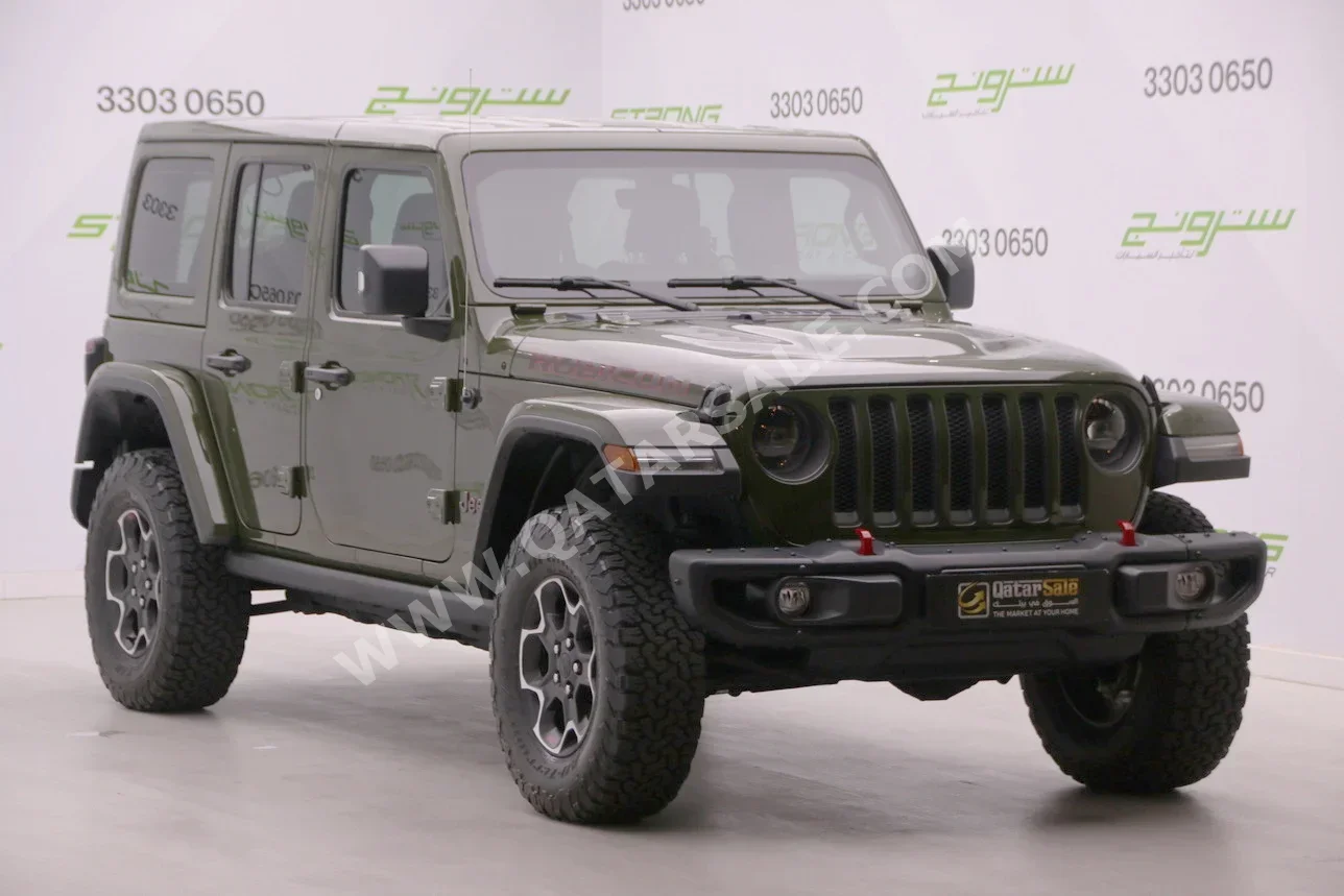Jeep  Wrangler  Rubicon  2023  Automatic  1,940 Km  6 Cylinder  Four Wheel Drive (4WD)  SUV  Green  With Warranty