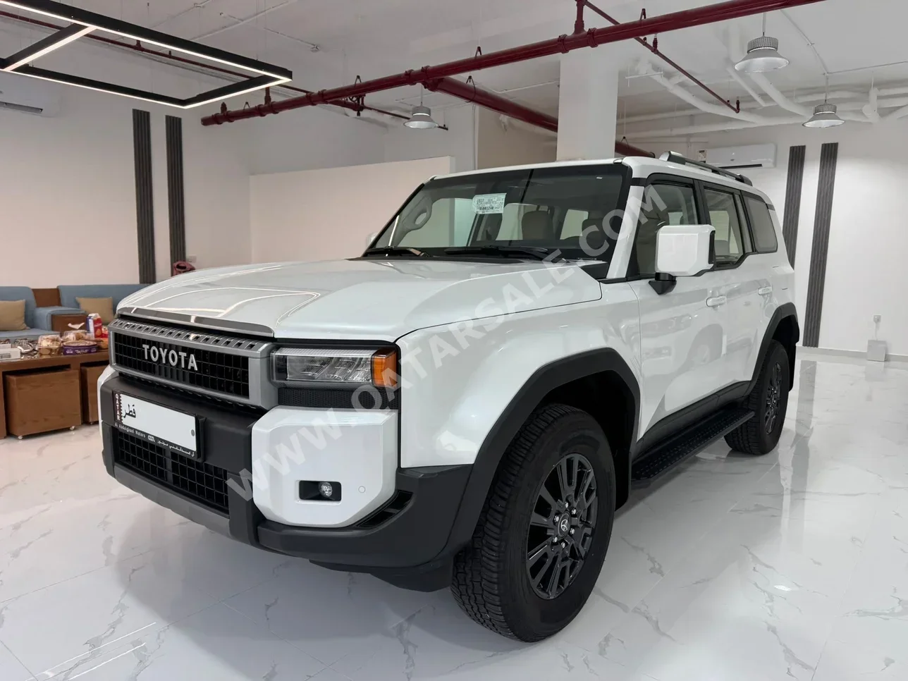 Toyota  Prado  TX Turbo  2024  Automatic  1,900 Km  4 Cylinder  All Wheel Drive (AWD)  SUV  White  With Warranty