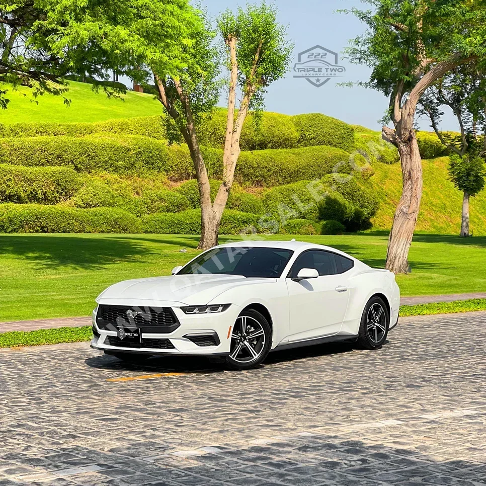 Ford  Mustang  Ecoboost  2024  Automatic  18,700 Km  4 Cylinder  Rear Wheel Drive (RWD)  Coupe / Sport  White