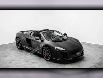 ماكلارين  650 S  سبايدر  2015  اوتوماتيك  28,710 كم  8 سلندر  دفع خلفي  كشف  أسود