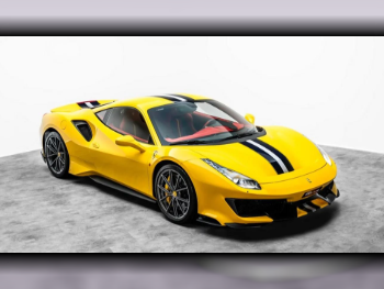 Ferrari  488  Pista  2019  Automatic  17,170 Km  8 Cylinder  Rear Wheel Drive (RWD)  Coupe / Sport  Yellow