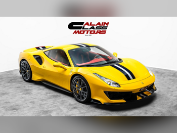 Ferrari  488  Pista  2019  Automatic  17,170 Km  8 Cylinder  Rear Wheel Drive (RWD)  Coupe / Sport  Yellow