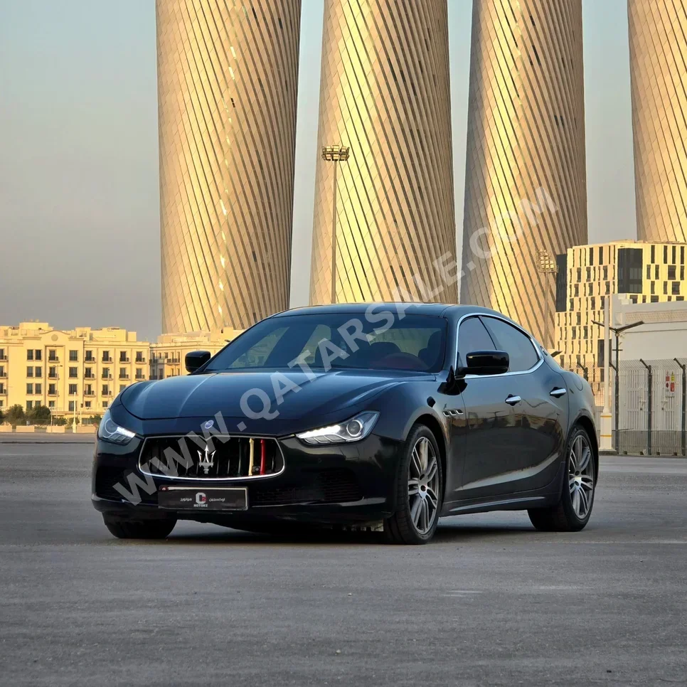 Maserati  Ghibli  2014  Automatic  179,000 Km  6 Cylinder  Rear Wheel Drive (RWD)  Sedan  Black