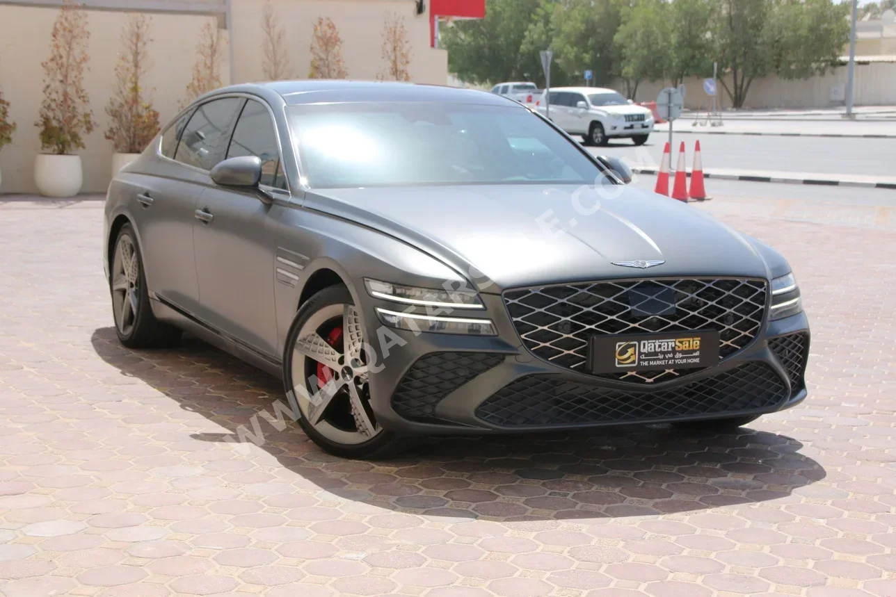 Genesis  G80  2025  Automatic  21,000 Km  6 Cylinder  Rear Wheel Drive (RWD)  Sedan  Gray Matte  With Warranty