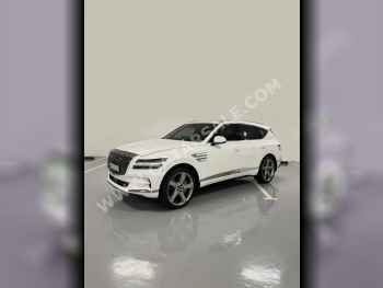 Genesis  GV 80  2022  Automatic  37,000 Km  6 Cylinder  Four Wheel Drive (4WD)  SUV  White  With Warranty