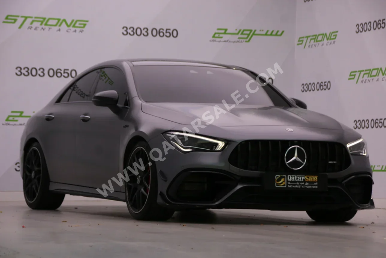 Mercedes-Benz  CLA  45 AMG  2022  Automatic  49,000 Km  4 Cylinder  Rear Wheel Drive (RWD)  Sedan  Gray Matte
