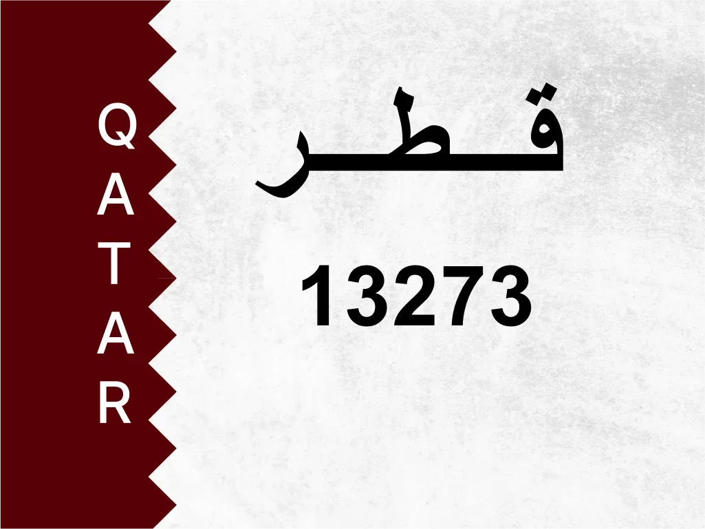 Private Plate  13273  Special Number