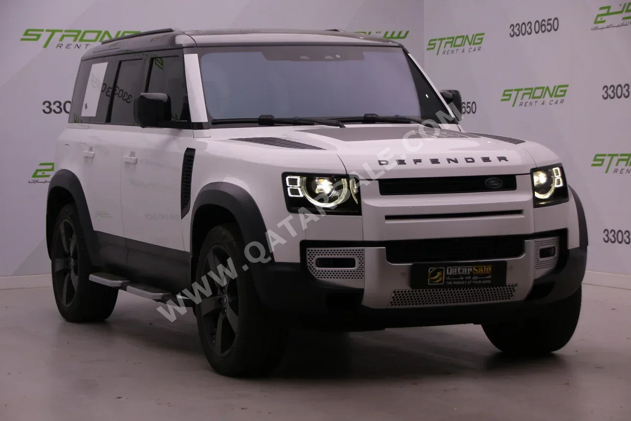 Land Rover  Defender  110 HSE  2022  Automatic  68,000 Km  6 Cylinder  Four Wheel Drive (4WD)  SUV  White  With Warranty