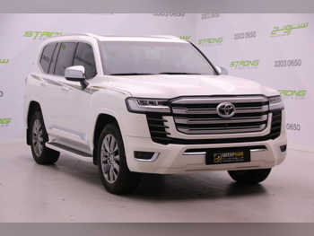 تويوتا لاند كروزر في اكس توين توربو 2024 اوتوماتيك 95,000 كم 6 سلندر دفع رباعي اس يو في أبيض تحت الضمان