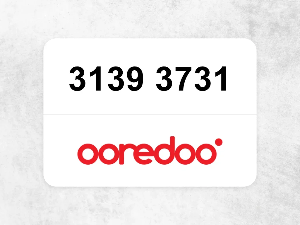 Ooredoo Mobile Phone  3139 3731