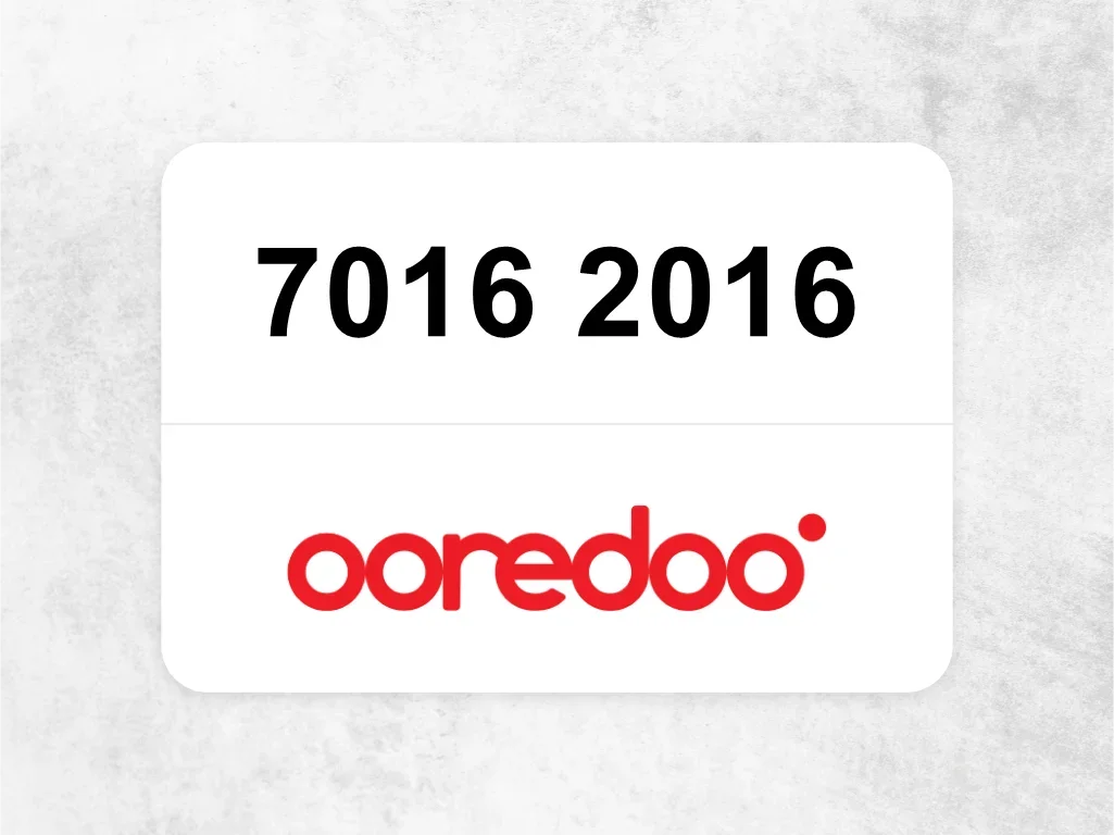 Ooredoo Mobile Phone  7016 2016