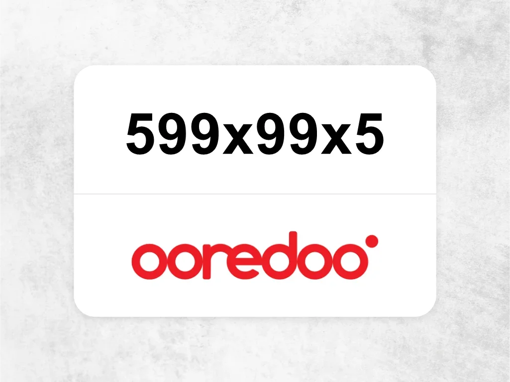 Ooredoo Mobile Phone  599x99x5