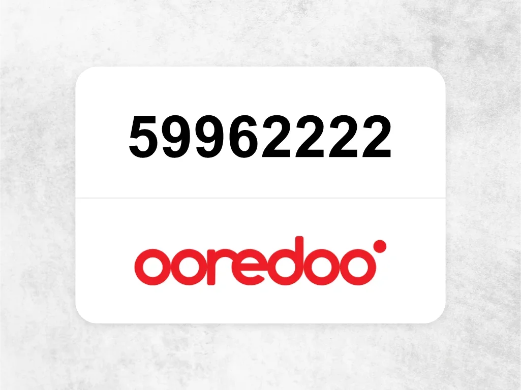 Ooredoo Mobile Phone  59962222