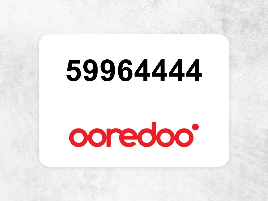 Ooredoo Mobile Phone  59964444