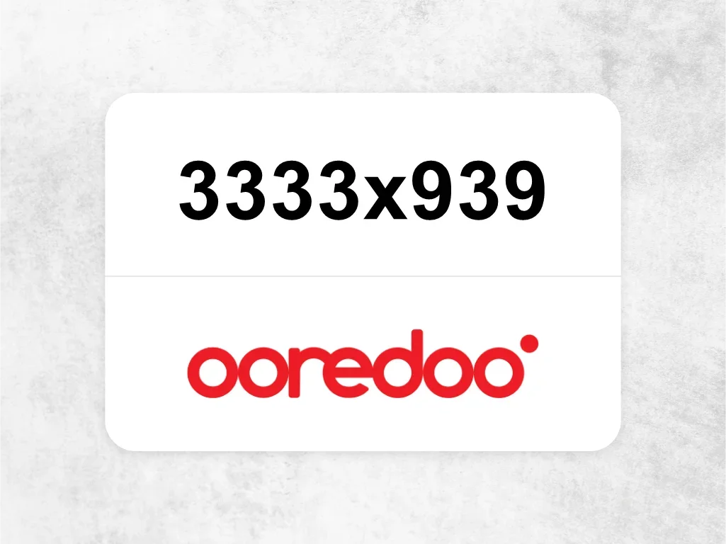 Ooredoo Mobile Phone  3333x939