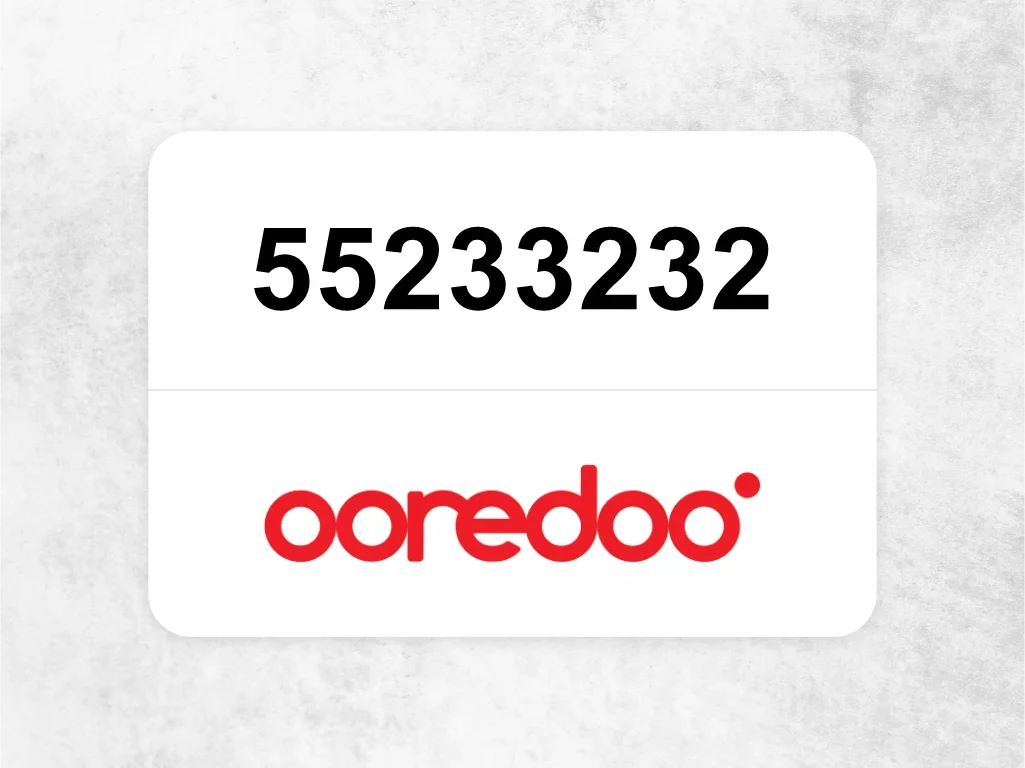 Ooredoo Mobile Phone  55233232