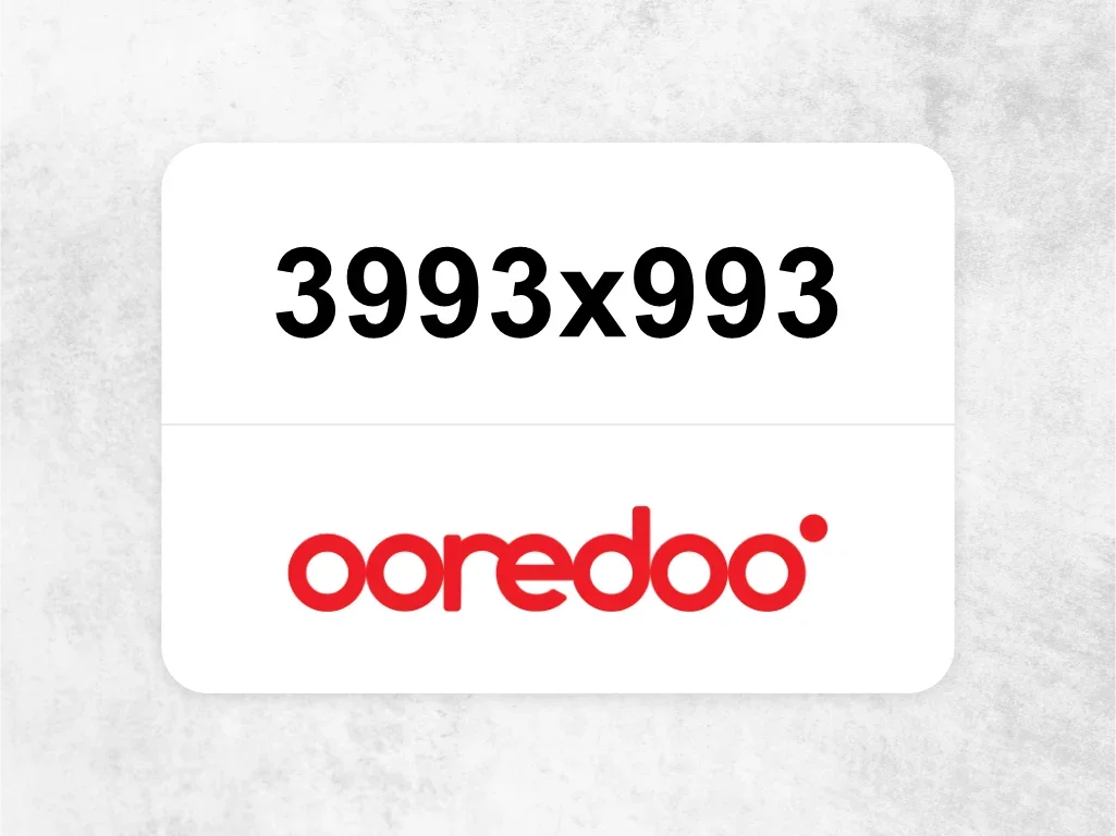 Ooredoo Mobile Phone  3993x993