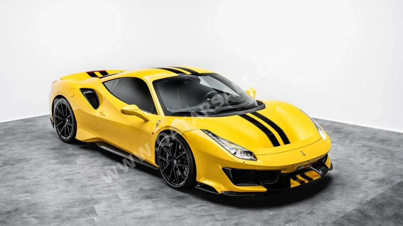 فيراري  488  بيستا  2020  اوتوماتيك  9,785 كم  8 سلندر  دفع خلفي  كوبيه \ سبورت  أصفر  تحت الضمان