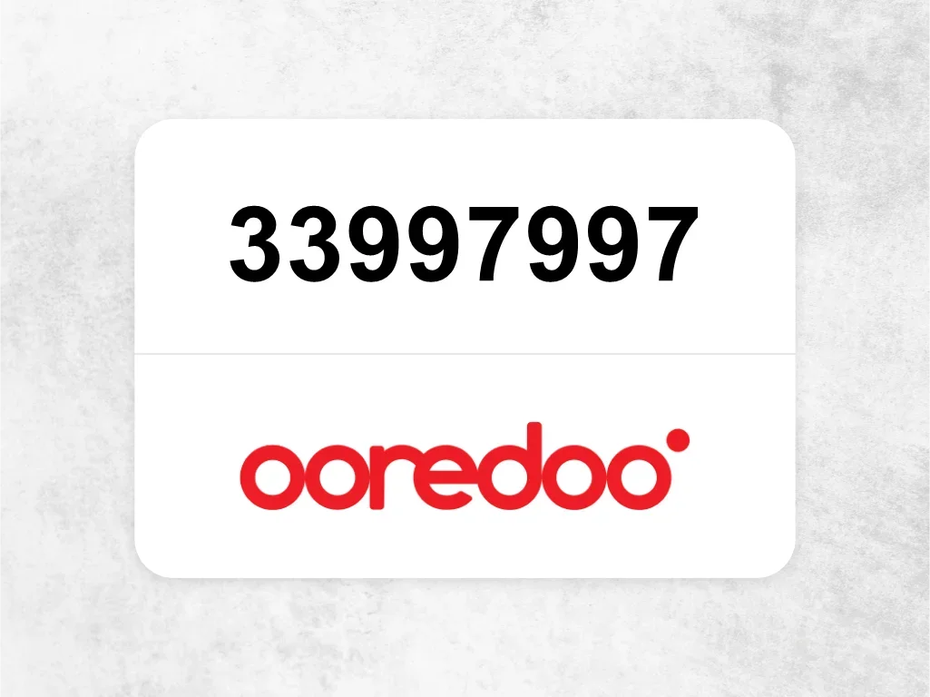 Ooredoo Mobile Phone  33997997