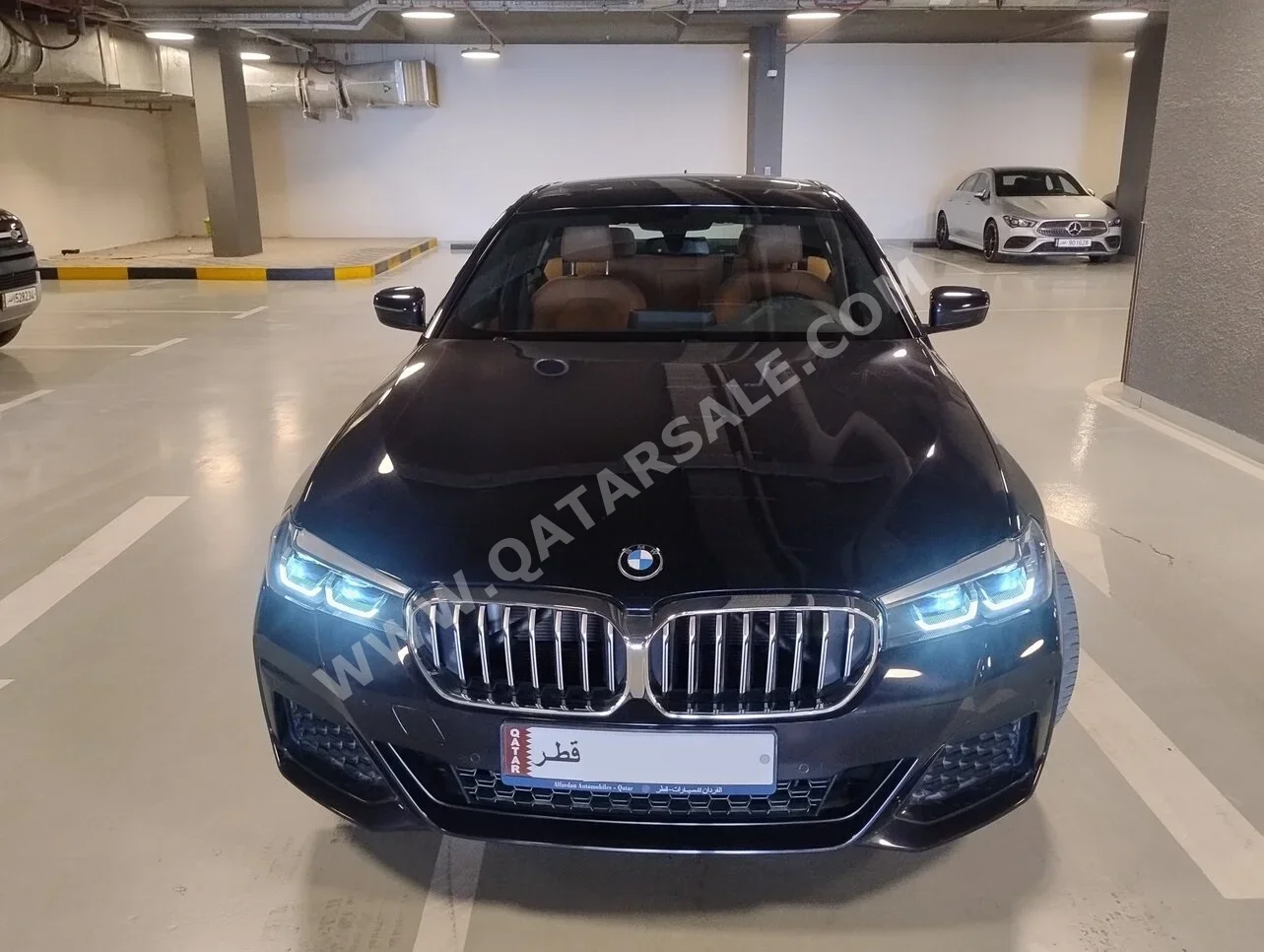 BMW  5-Series  520i  2021  Automatic  48,000 Km  4 Cylinder  Front Wheel Drive (FWD)  Sedan  Black  With Warranty