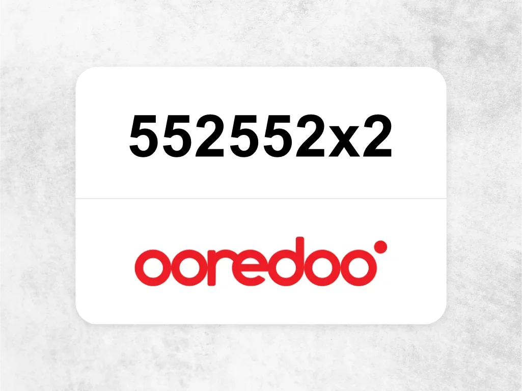 Ooredoo Mobile Phone  ‏552552x2