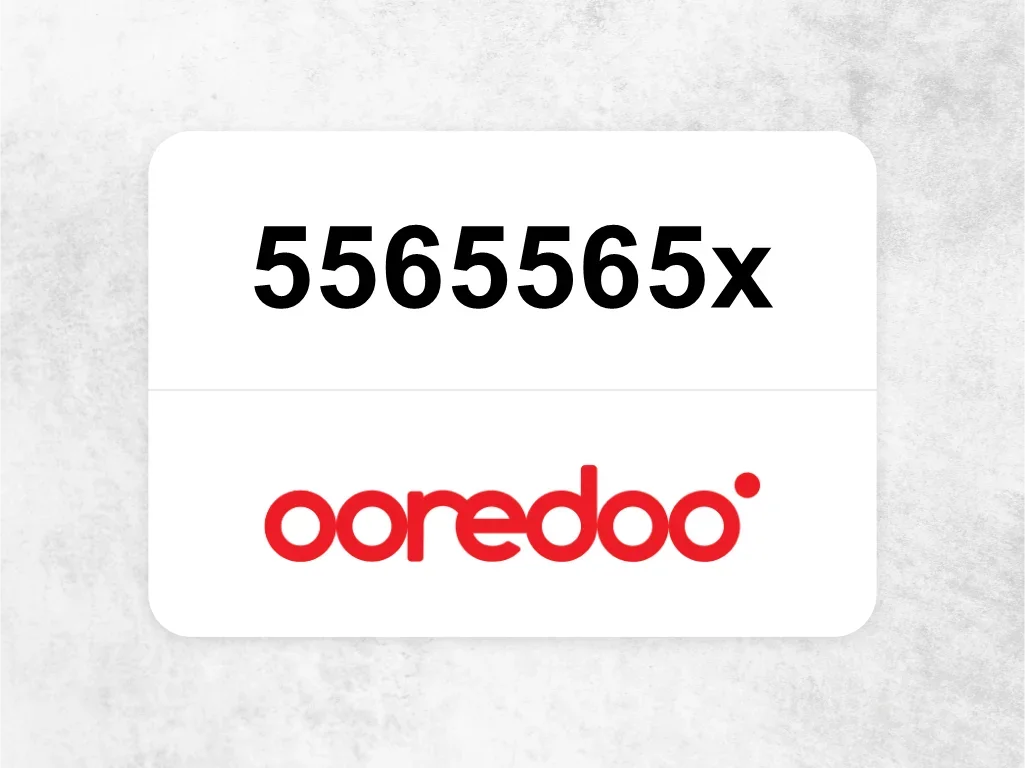 Ooredoo Mobile Phone  ‏5565565x