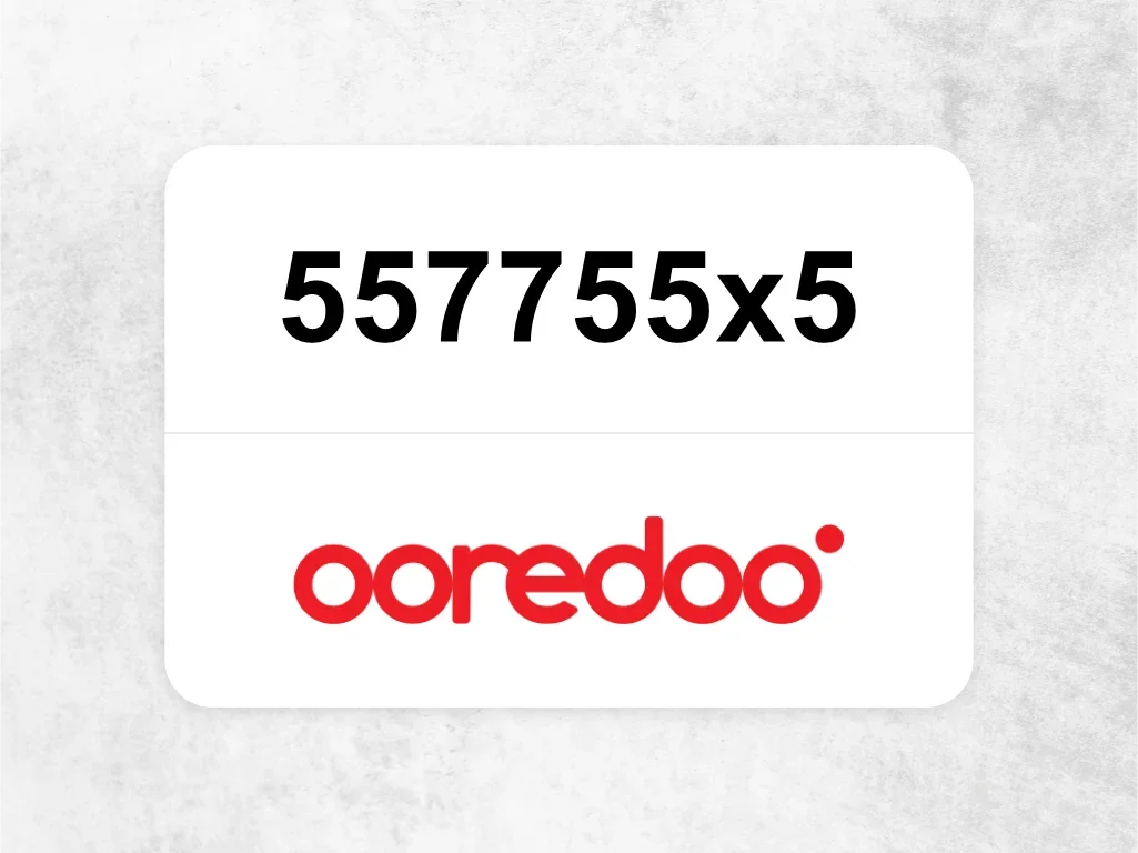 Ooredoo Mobile Phone  ‏557755x5