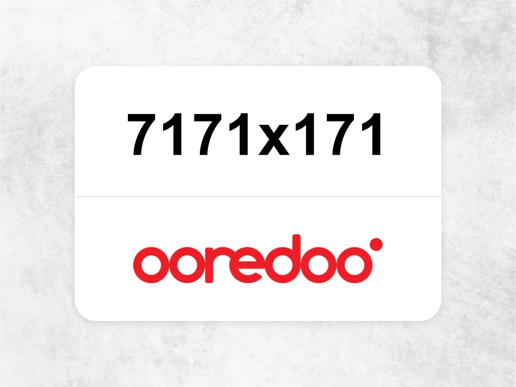 Ooredoo Mobile Phone  ‏7171x171