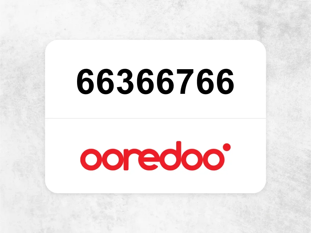 Ooredoo Mobile Phone  66366766