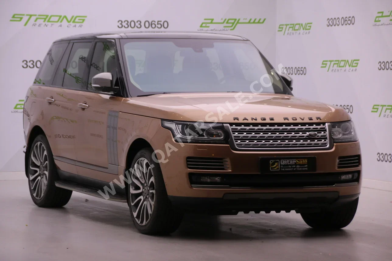 Land Rover  Range Rover  Vogue  Autobiography  2013  Automatic  60,000 Km  8 Cylinder  Four Wheel Drive (4WD)  SUV  Gold