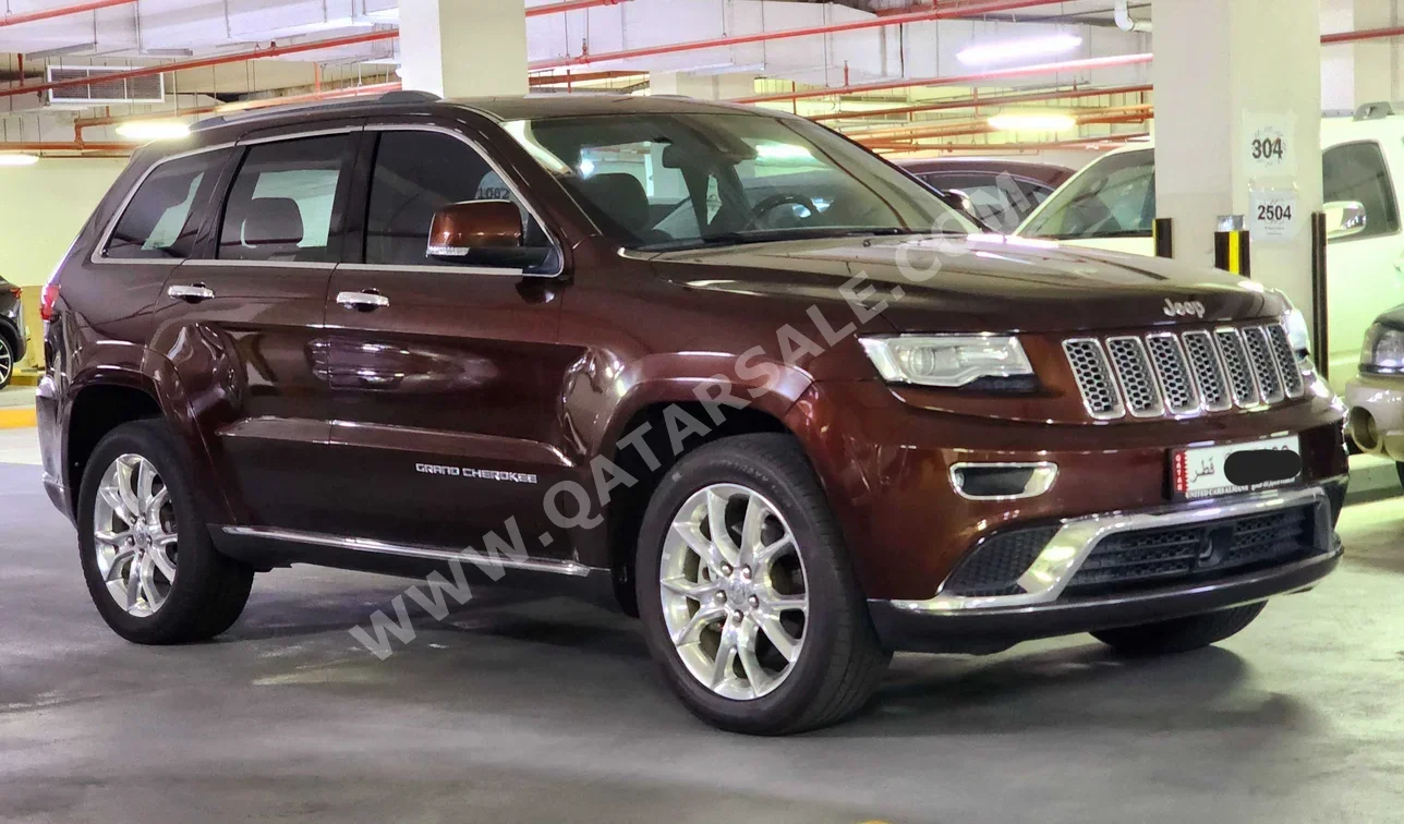 Jeep  Grand Cherokee  Summit  2015  Automatic  132,000 Km  8 Cylinder  Four Wheel Drive (4WD)  SUV  Maroon