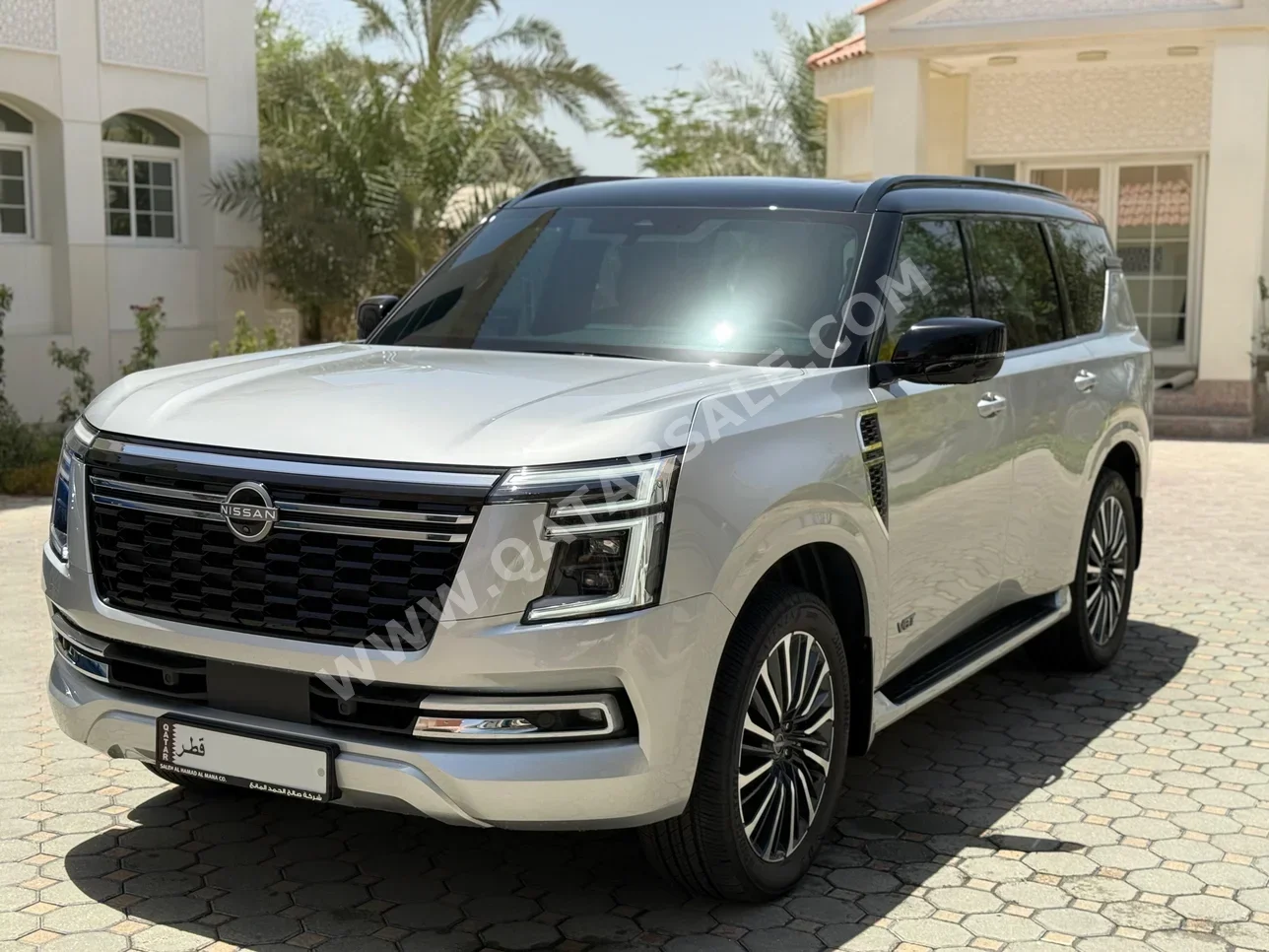 Nissan  Patrol  Platinum  2025  Automatic  5,000 Km  8 Cylinder  Four Wheel Drive (4WD)  SUV  Silver  With Warranty