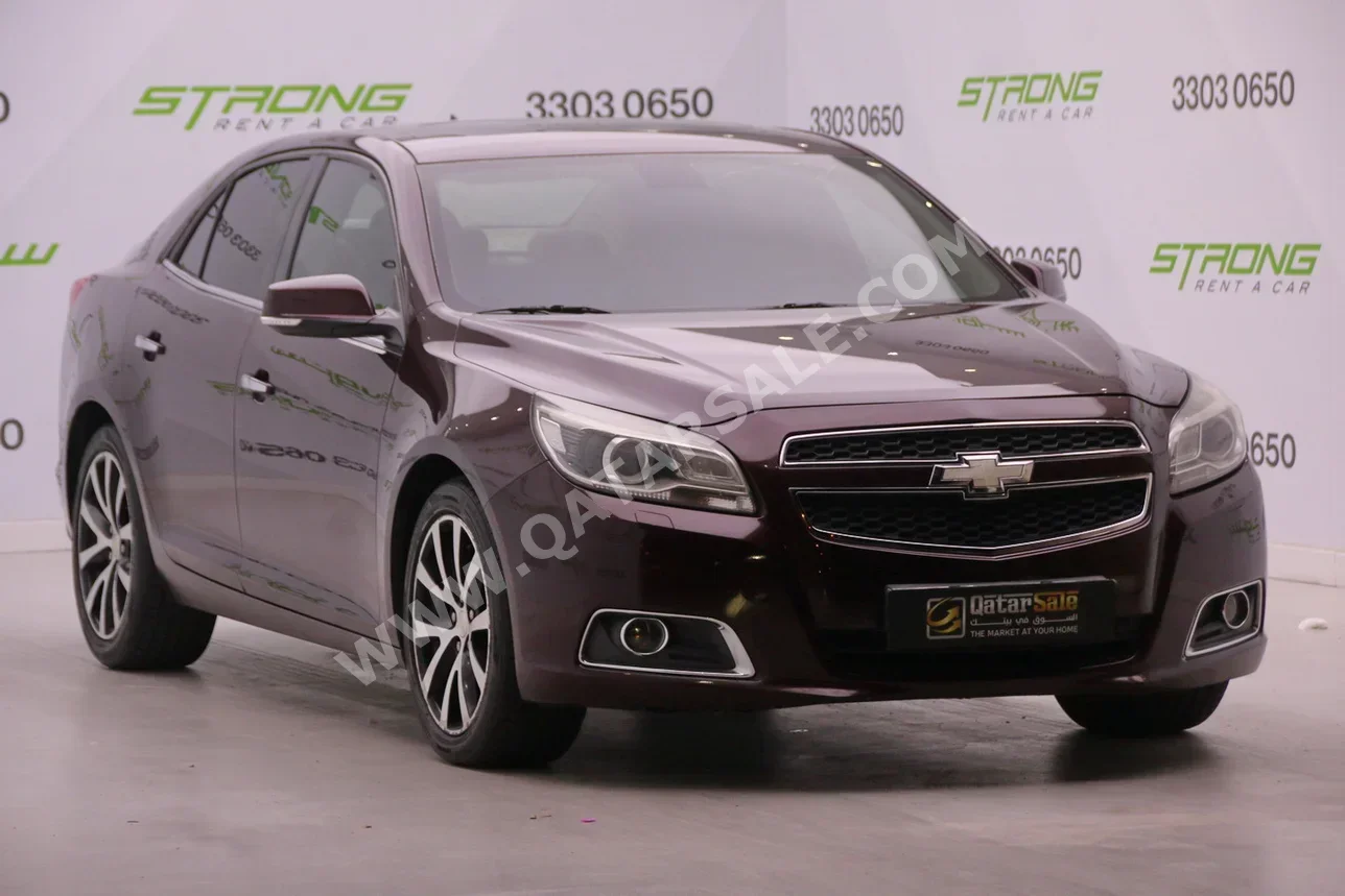 Chevrolet  Malibu  LTZ  2013  Automatic  84,000 Km  6 Cylinder  Rear Wheel Drive (RWD)  Sedan  Maroon