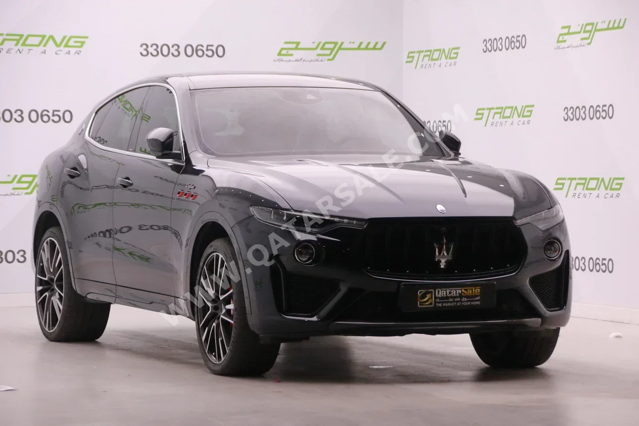 Maserati  Levante  Trofeo  2019  Automatic  99,000 Km  8 Cylinder  Four Wheel Drive (4WD)  SUV  Black  With Warranty