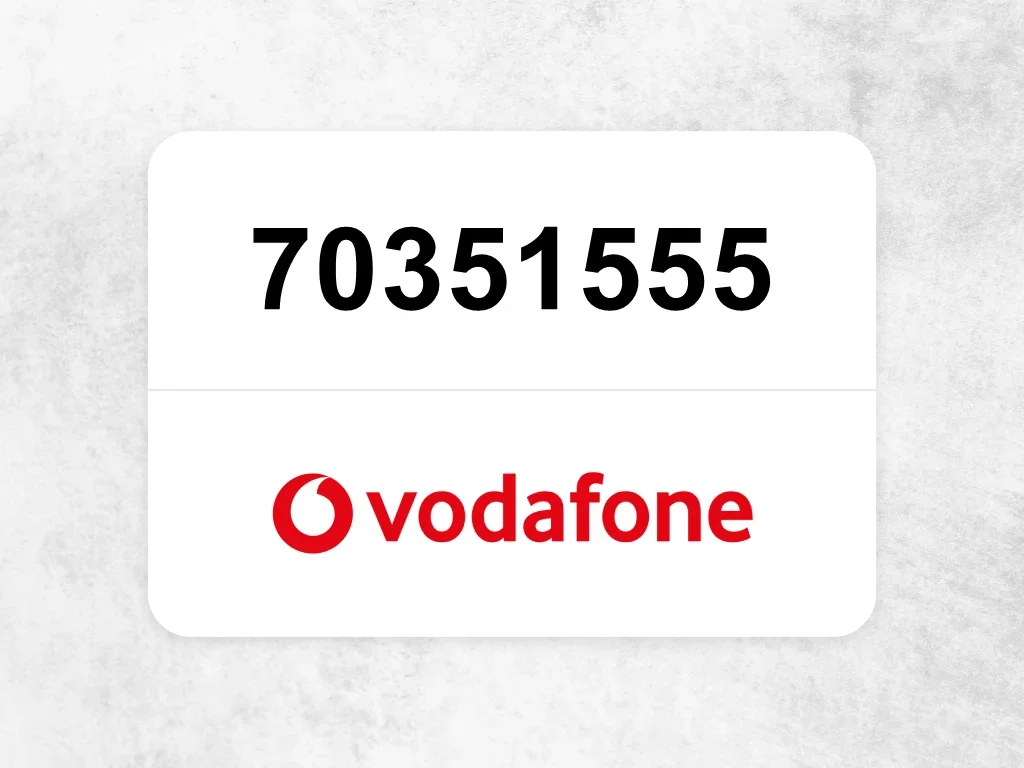 70351555  جوال فودافون