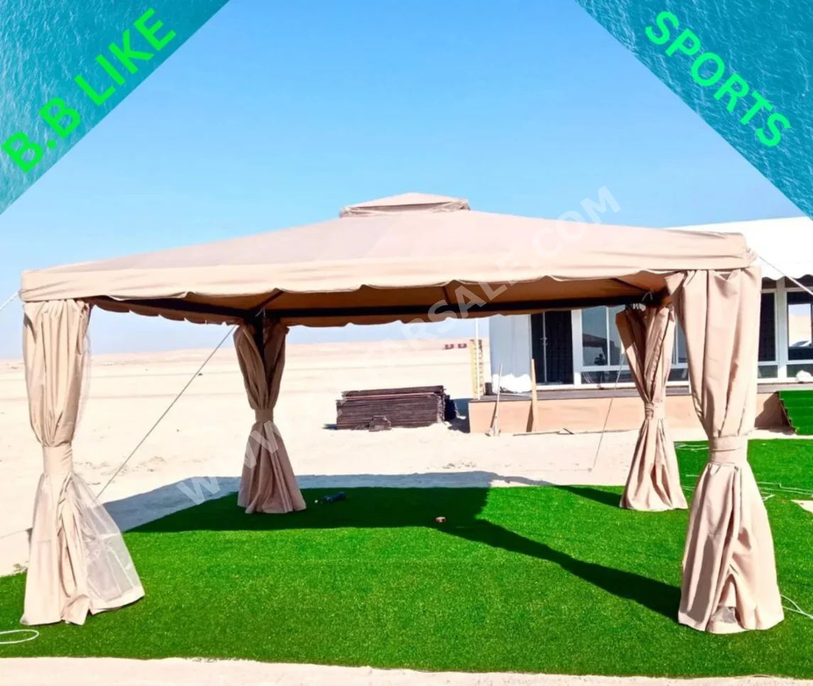 Tents Cabin Tent  - Beige  -Length: 400 CM  -Width: 400 CM