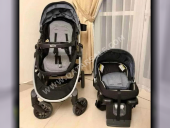 عربات الأطفال جراكو  عربة ثلاثية  أسود  0-3 سنوات  Graco modes travel system  قابل للتحويل إلى مقعد السيارة