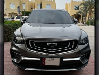 Geely  Azkarra  2023  Automatic  70,000 Km  3 Cylinder  All Wheel Drive (AWD)  SUV  Black and Gray  With Warranty